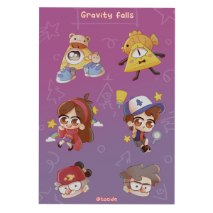 Plantilla de stickers Gravity Falls
